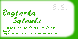 boglarka salanki business card